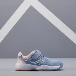 Zapatillas Tenis Niños Con Tira Autoadherente Artengo TS530 Azul